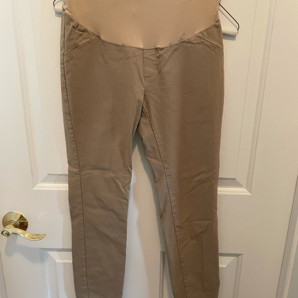 Maternity skinny khakis